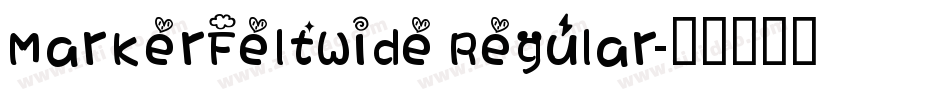 MarkerFeltWide Regular字体转换